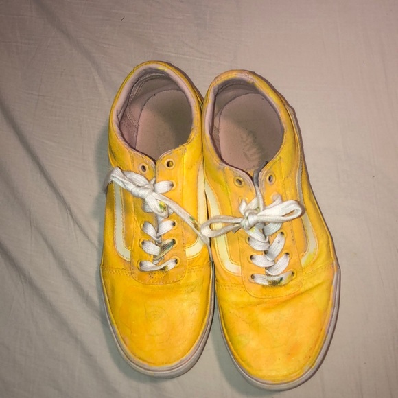 yellow vans low top